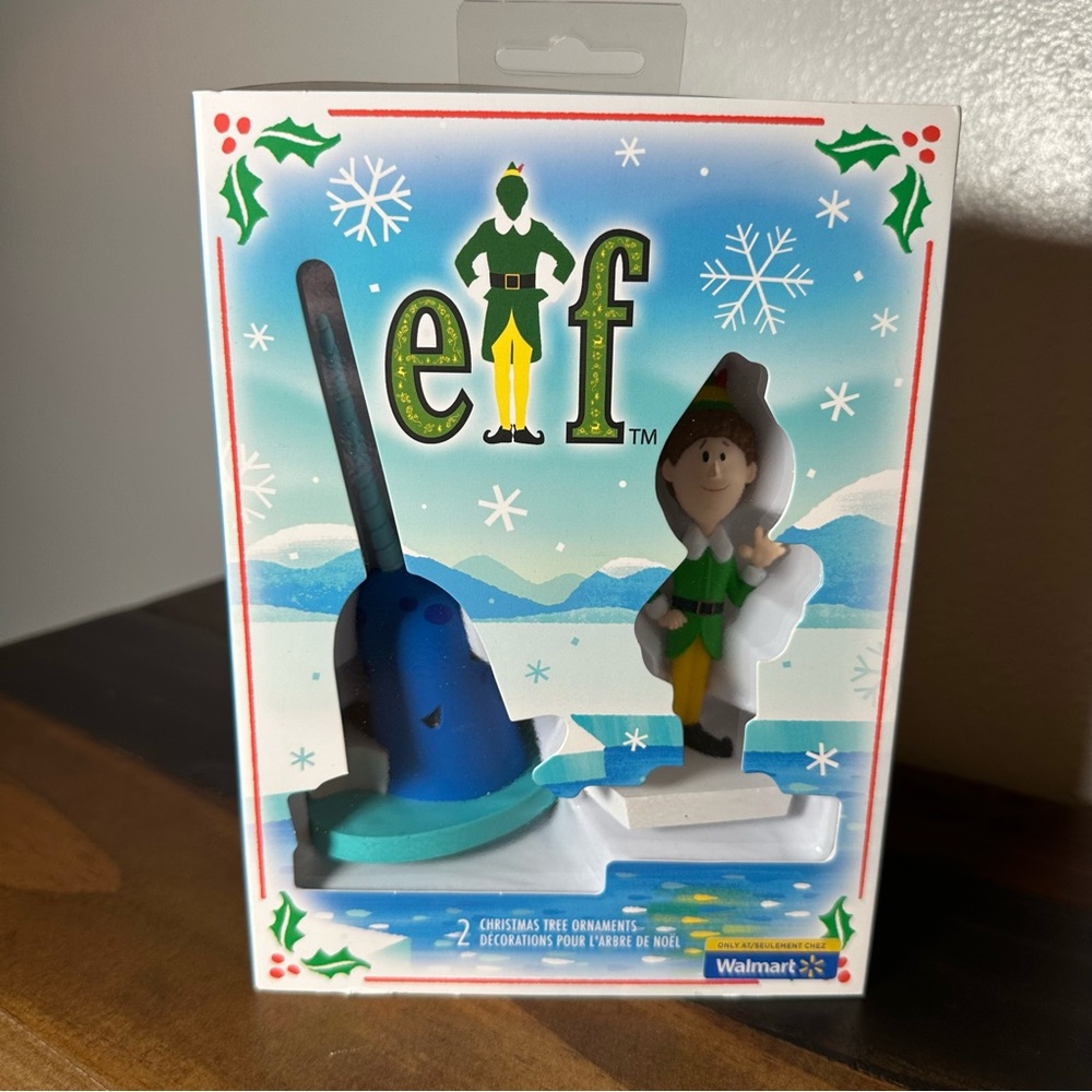 Elf Movie Buddy and Mr Narwhal Christmas Tree Ornament Set Walmart Exclusive